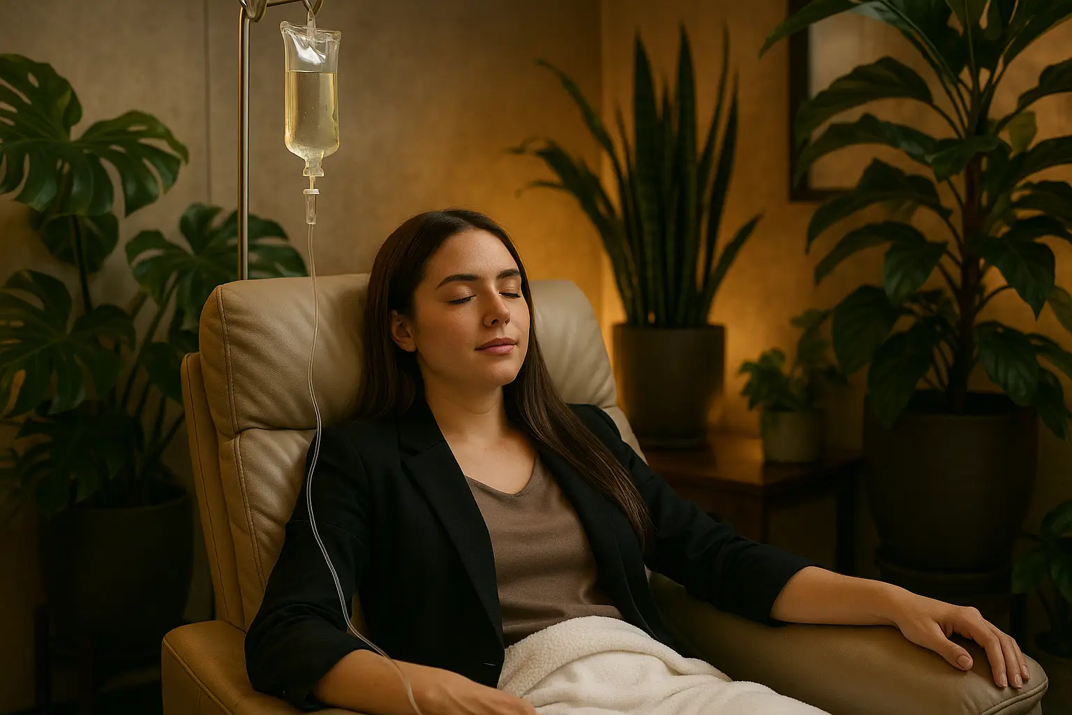 Client receiving medical weight loss injections in Northwest Big Ditch Wichita clinic